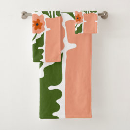 Bloemillustratie Bad Handdoek