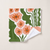 Bloemillustratie Bad Handdoek (Wasdoekje)