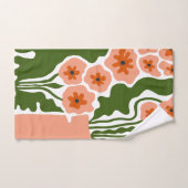 Bloemillustratie Bad Handdoek (Handdoek)