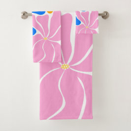 Bloemillustratie Bad Handdoek