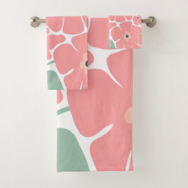 Bloemillustratie Bad Handdoek