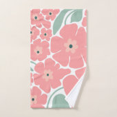 Bloemillustratie Bad Handdoek (Handdoek)