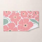Bloemillustratie Bad Handdoek (Handdoek)