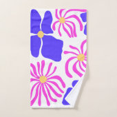 Bloemillustratie Bad Handdoek (Handdoek)