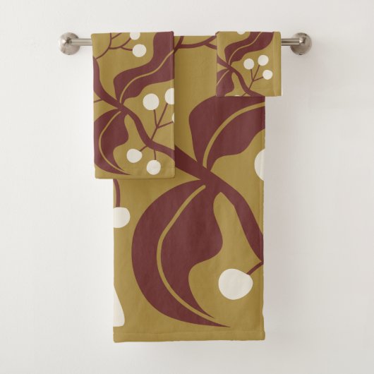 Bloemillustratie Bad Handdoek (Insitu)