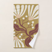 Bloemillustratie Bad Handdoek (Handdoek)