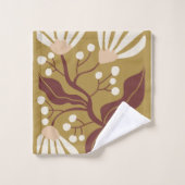 Bloemillustratie Bad Handdoek (Wasdoekje)