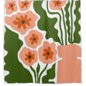 Bloemillustratie Douchegordijn (Voorkant)