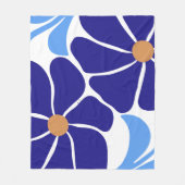 Bloemillustratie Fleece Deken (Voorkant)