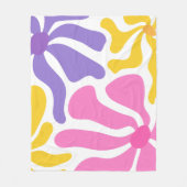 Bloemillustratie Fleece Deken (Voorkant)
