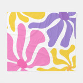 Bloemillustratie Fleece Deken (Voorkant (Horizontaal))