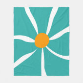 Bloemillustratie Fleece Deken (Voorkant)