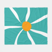 Bloemillustratie Fleece Deken (Voorkant (Horizontaal))