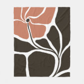 Bloemillustratie Fleece Deken (Voorkant)