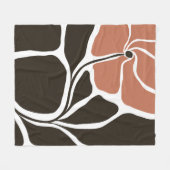 Bloemillustratie Fleece Deken (Voorkant (Horizontaal))