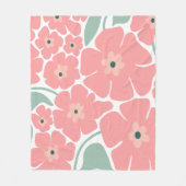 Bloemillustratie Fleece Deken (Voorkant)