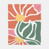 Bloemillustratie Fleece Deken (Voorkant)