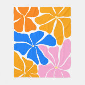 Bloemillustratie Fleece Deken (Voorkant)