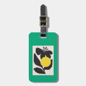 Bloemillustratie Kunstwerk Bagagelabel (Voorkant verticaal)