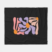 Bloemillustratie Kunstwerk Fleece Deken (Voorkant (Horizontaal))