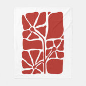 Bloemillustratie Kunstwerk Fleece Deken (Voorkant)
