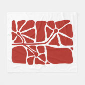Bloemillustratie Kunstwerk Fleece Deken (Voorkant (Horizontaal))