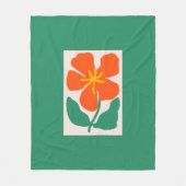 Bloemillustratie Kunstwerk Fleece Deken (Voorkant)