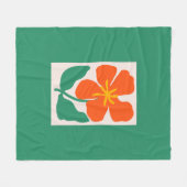Bloemillustratie Kunstwerk Fleece Deken (Voorkant (Horizontaal))
