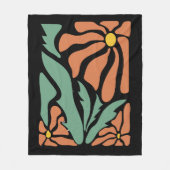 Bloemillustratie Kunstwerk Fleece Deken (Voorkant)