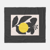 Bloemillustratie Kunstwerk Fleece Deken (Voorkant (Horizontaal))