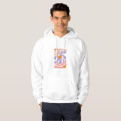 Bloemillustratie Kunstwerk Hoodie (Voorkant volledig)