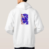 Bloemillustratie Kunstwerk Hoodie (Achterkant)