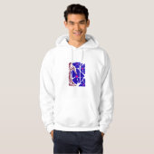 Bloemillustratie Kunstwerk Hoodie (Voorkant volledig)