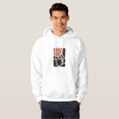 Bloemillustratie Kunstwerk Hoodie (Voorkant volledig)