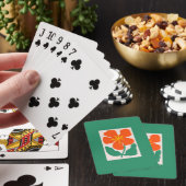 Bloemillustratie Kunstwerk Pokerkaarten (Insitu)