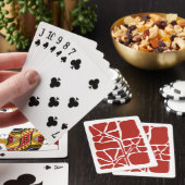 Bloemillustratie Kunstwerk Pokerkaarten (Insitu)