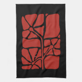 Bloemillustratie Kunstwerk Theedoek (Verticaal)