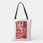 Bloemillustratie Kunstwerk Tote Bag (Achterkant)
