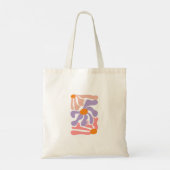 Bloemillustratie Kunstwerk Tote Bag (Achterkant)