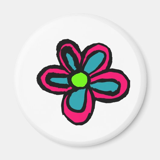 Bloemillustratie Magneet (Voorkant)