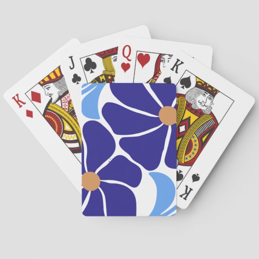 Bloemillustratie Pokerkaarten (Achterkant)