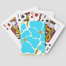 Bloemillustratie Pokerkaarten