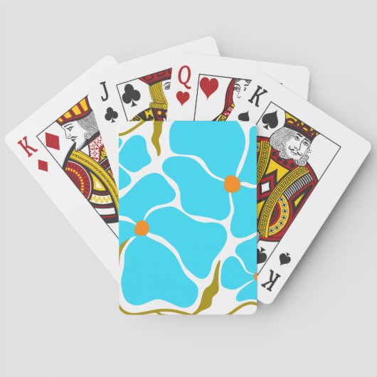 Bloemillustratie Pokerkaarten (Achterkant)