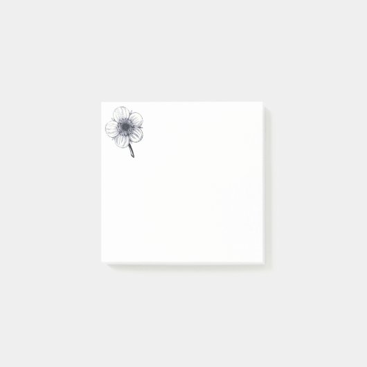  bloemillustratie. post-it® notes (Voorkant)