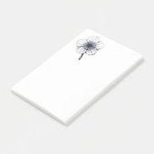  bloemillustratie. post-it® notes (Schuin)