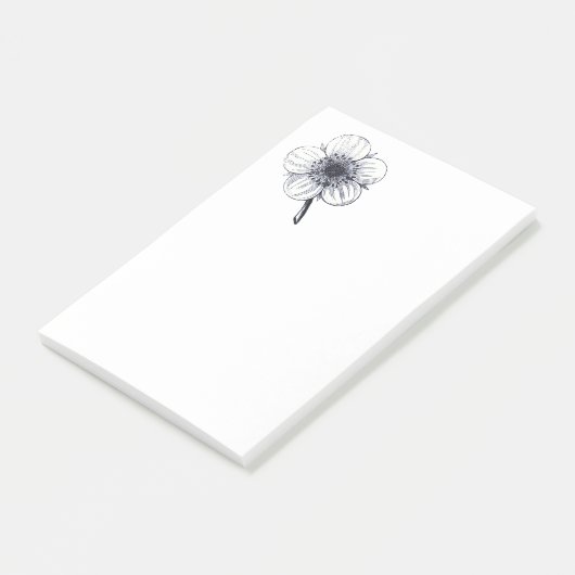  bloemillustratie. post-it® notes (Schuin)