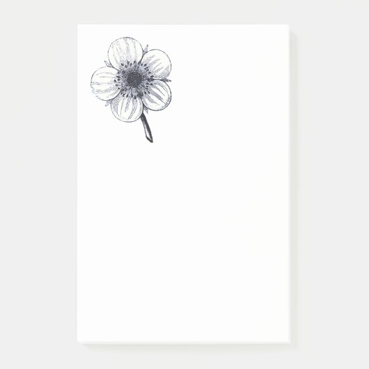  bloemillustratie. post-it® notes (Voorkant)