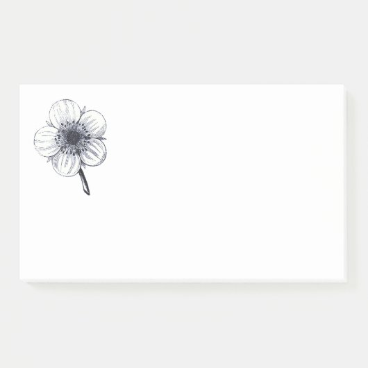  bloemillustratie. post-it® notes (Voorkant)