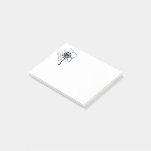  bloemillustratie. post-it® notes (Schuin)