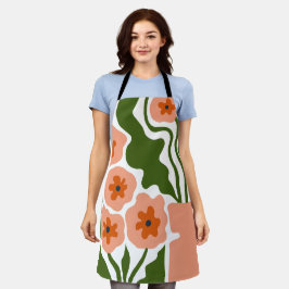 Bloemillustratie Schort
